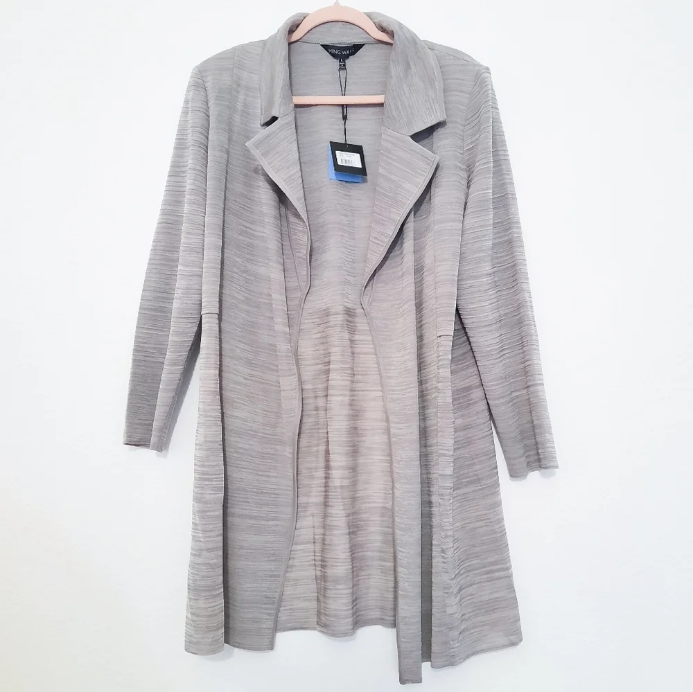 Ming Wang Long Knit Cardigan L NWT